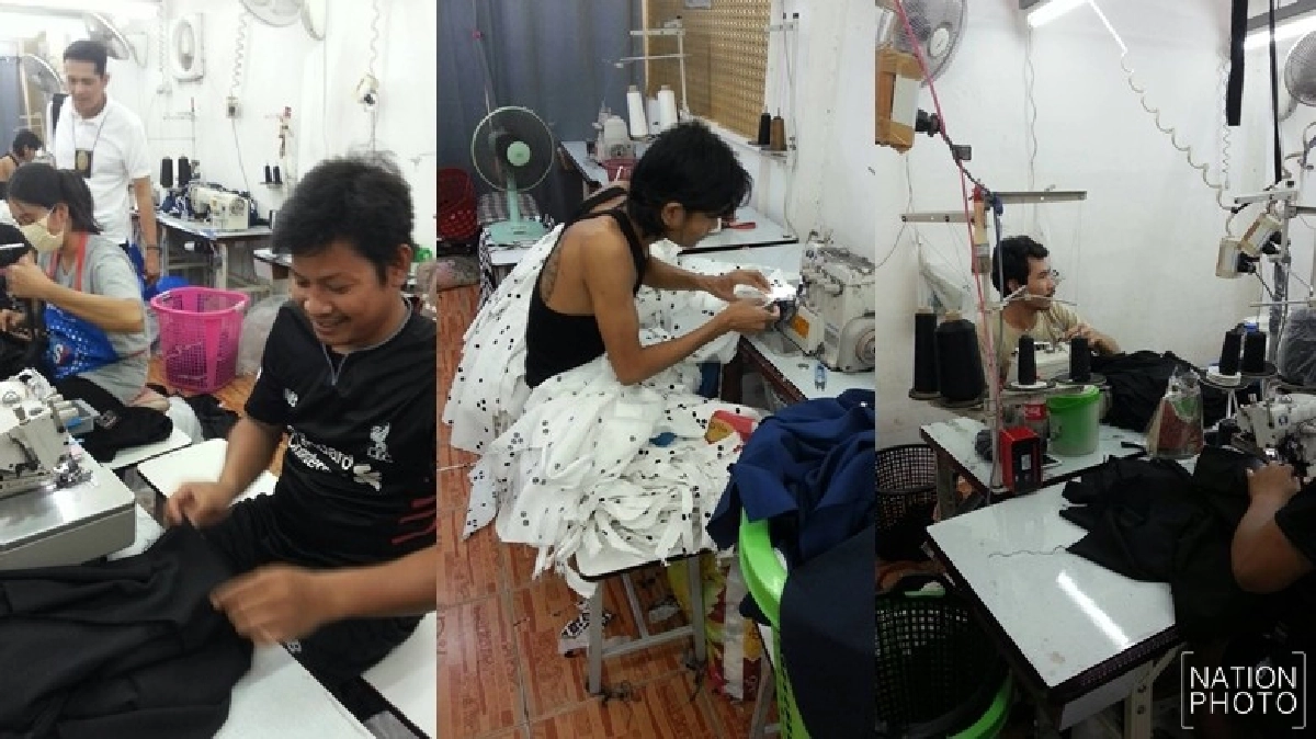 จับ10ต่างด้าวคาร้านเย็บผ้า