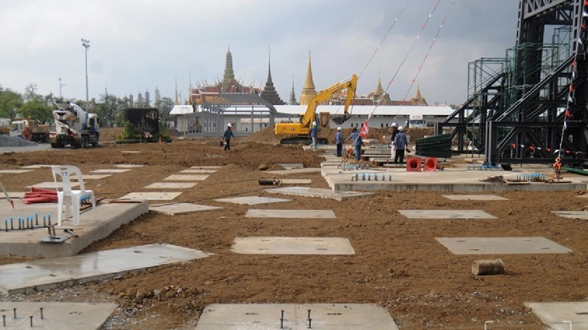 คืบหน้าการจัดสร้างพระเมรุมาศ (ภาพชุด)