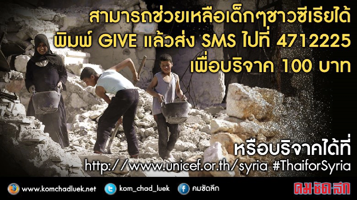 ปี 59 เลวร้ายสุดขีดสำหรับเด็กซีเรีย 