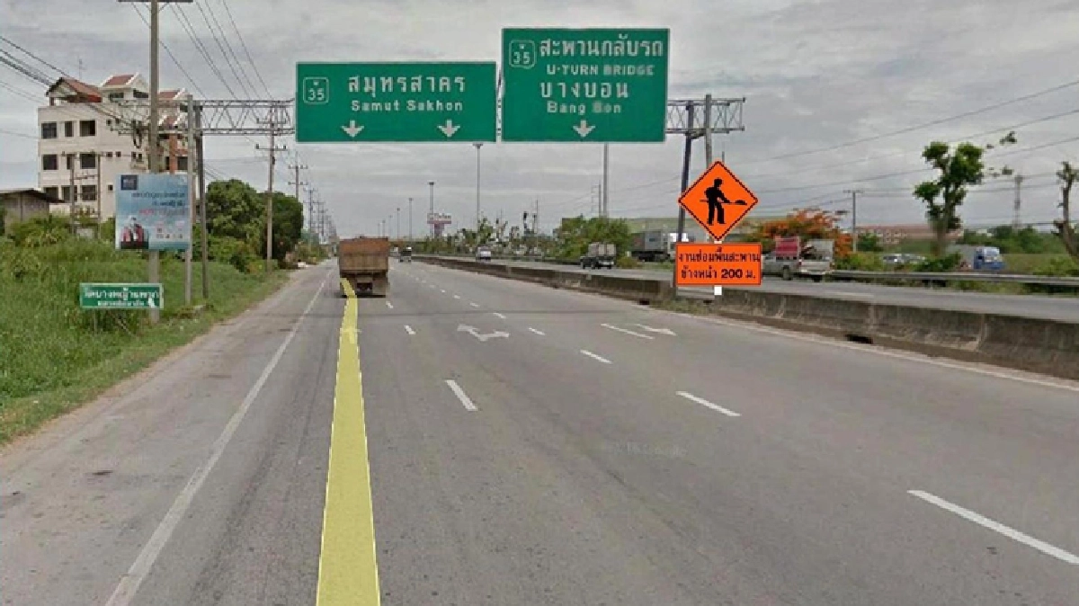 ปิด 2 เดือนซ่อมสะพานกลับรถ พระราม 2 ปิด 2 เดือนซ่อมสะพานกลับรถ พระราม 2