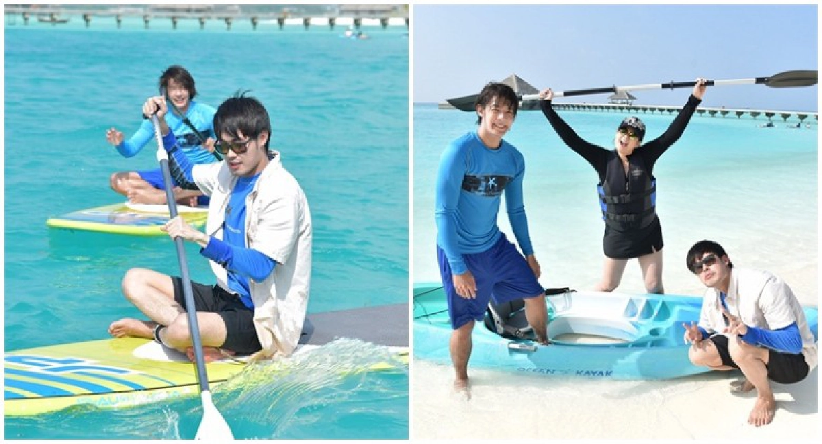 'ติ๊ก-เพื่อน-หน่อง' ลุยทะเลใส 'ติ๊ก-เพื่อน-หน่อง' ลุยทะเลใส