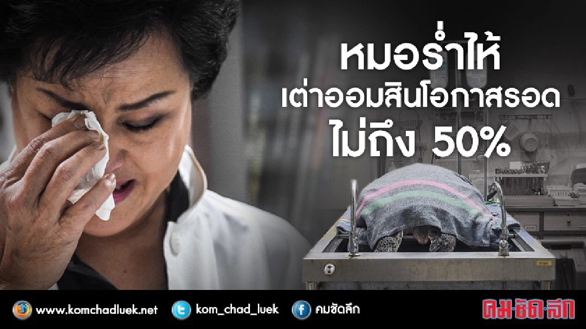หมอร่ำไห้ "เต่าออมสิน" โอกาสรอดไม่ถึง 50% หมอร่ำไห้ "เต่าออมสิน" โอกาสรอดไม่ถึง 50%