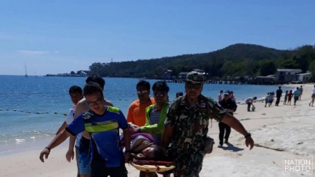 นักท่องเที่ยวจีนจมน้ำเกาะเสม็ด โชคดีช่วยทัน นักท่องเที่ยวจีนจมน้ำเกาะเสม็ด โชคดีช่วยทัน