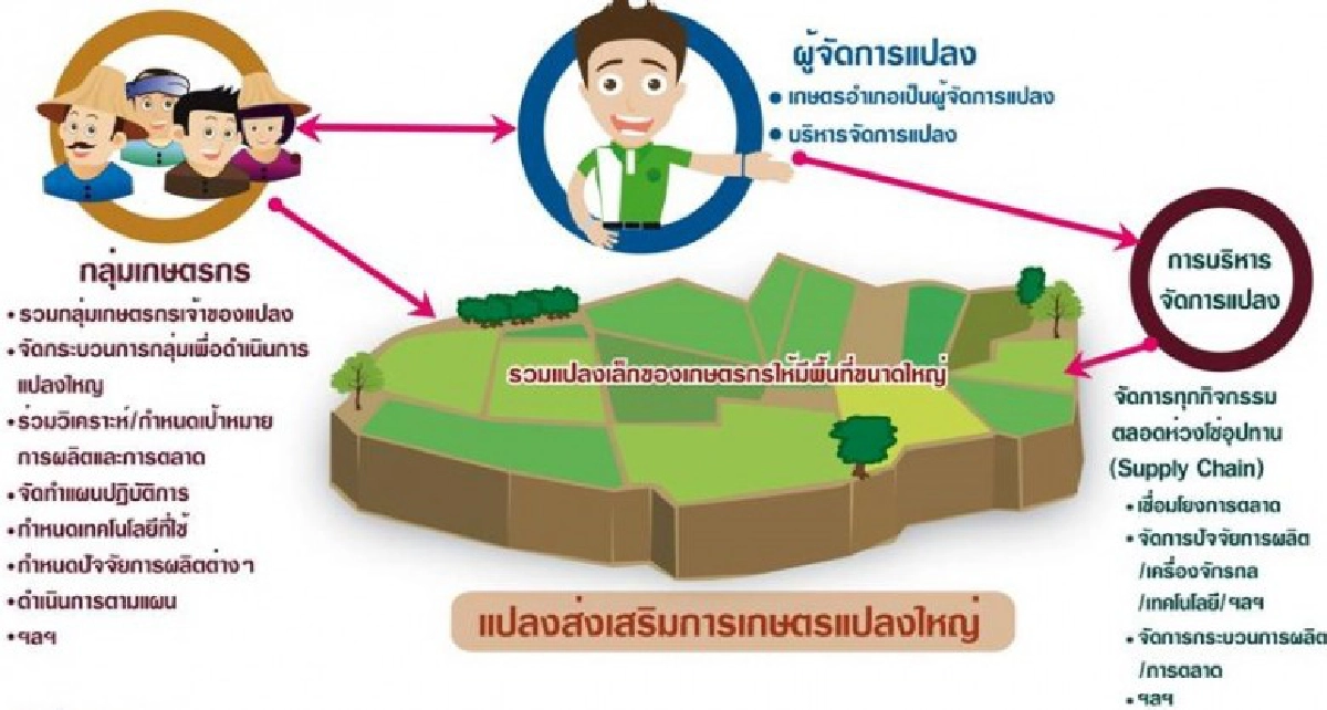 บูรณาการหน่วยงานสนับสนุนน้ำในพื้นที่เกษตรแปลงใหญ่ 1,512 แปลง บูรณาการหน่วยงานสนับสนุนน้ำในพื้นที่เกษตรแปลงใหญ่ 1,512 แปลง