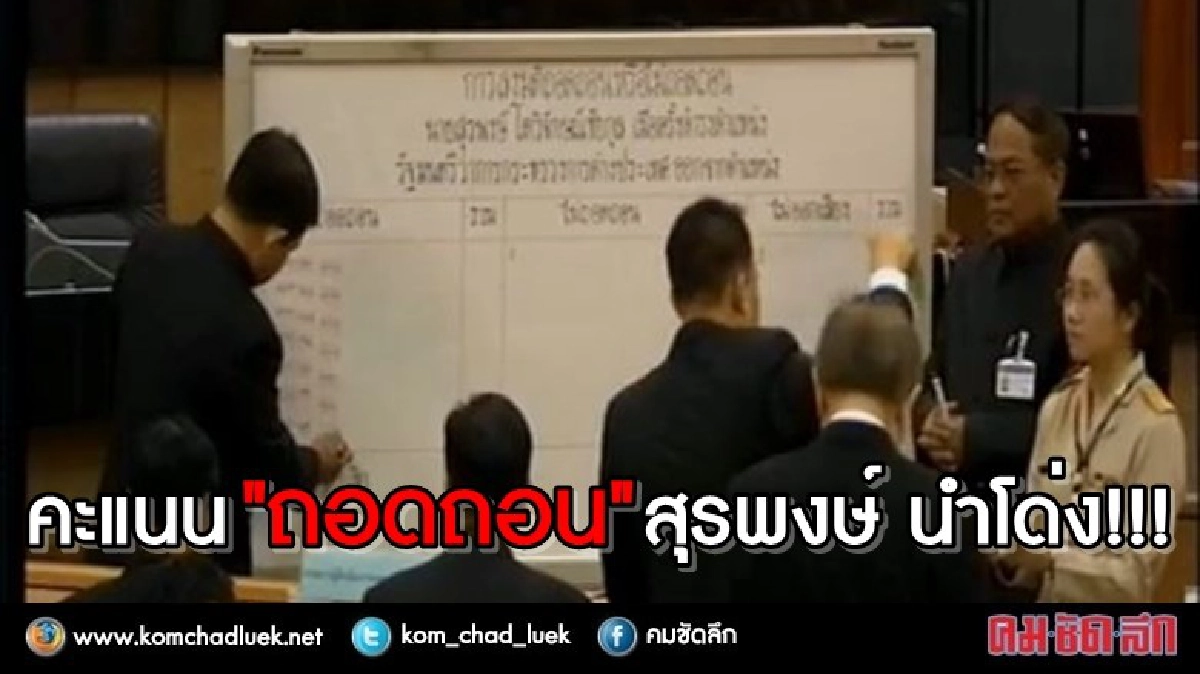สนช. เริ่มนับคะแนน ฝั่งถอดถอน "สรพงษ์" นำโด่ง!!! 