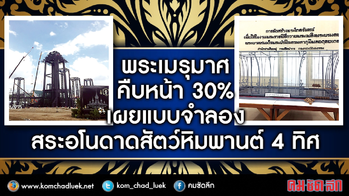 พระเมรุมาศคืบหน้า 30% พระเมรุมาศคืบหน้า 30%