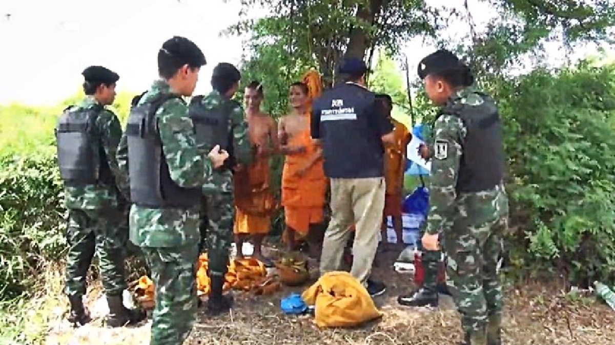 จับพระเขมรตั้งแคมป์กลางป่าย่านบางพลี