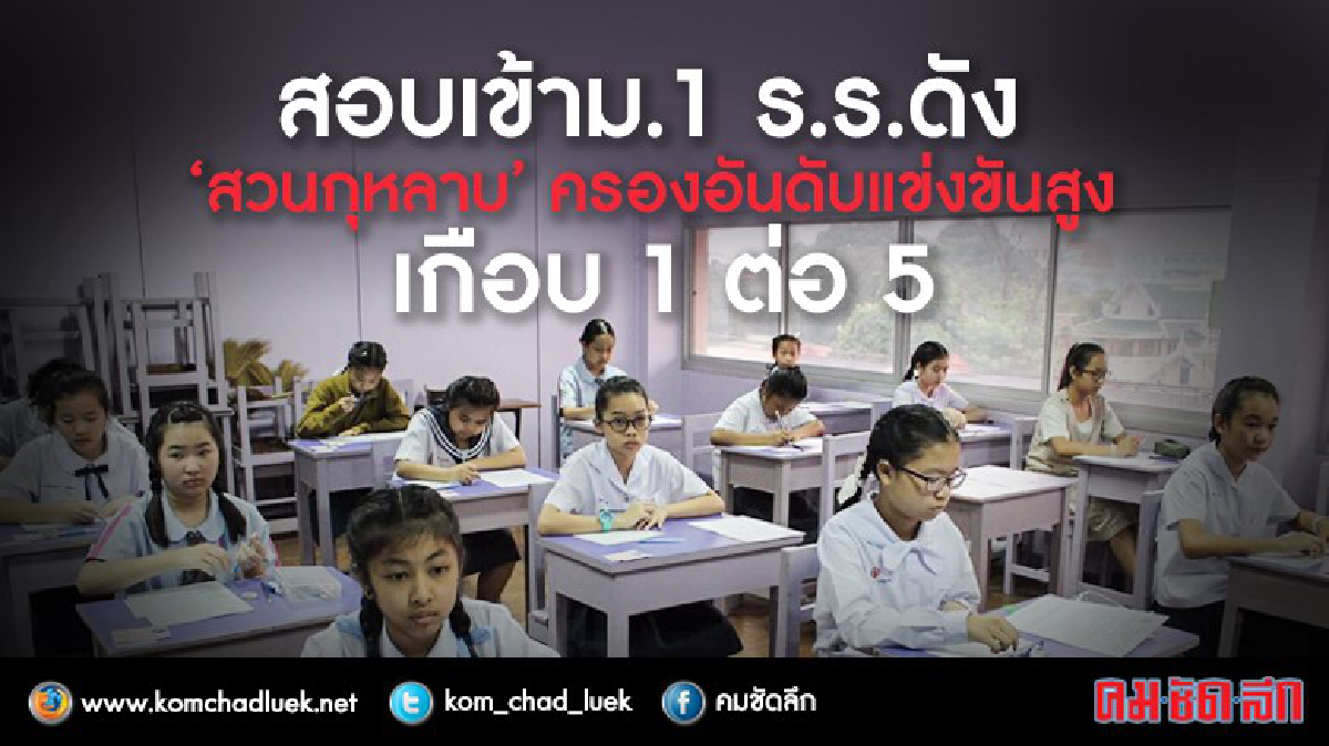  สวนกุหลาบครองแชมป์เด็กชิงที่นั่ง ม.1