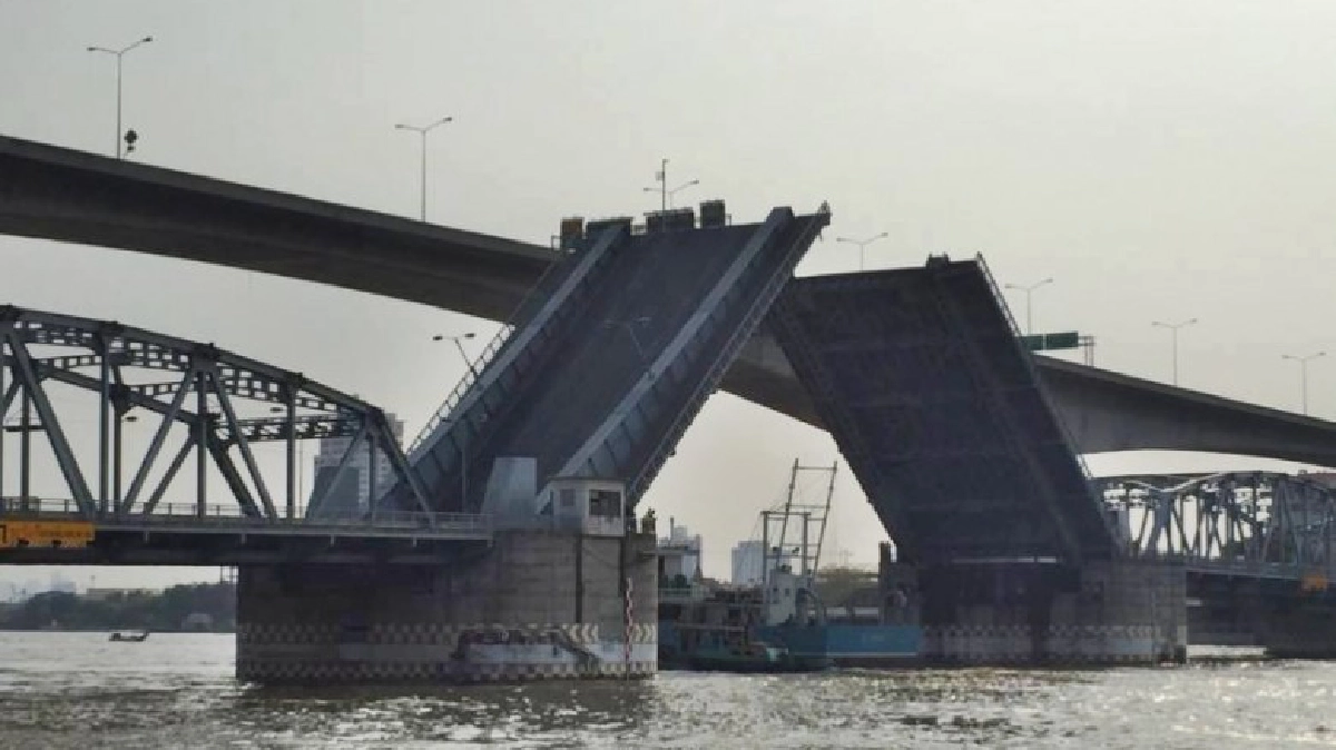 9 โมง ปิดสะพานกรุงเทพ เปิดให้เรือผ่าน 9 โมง ปิดสะพานกรุงเทพ เปิดให้เรือผ่าน