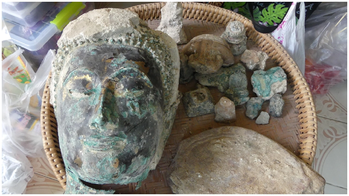 ยกพื้นอุโบสถ ที่พบเศียรพระโบราณ อายุ 400 ปี หนีน้ำ!!