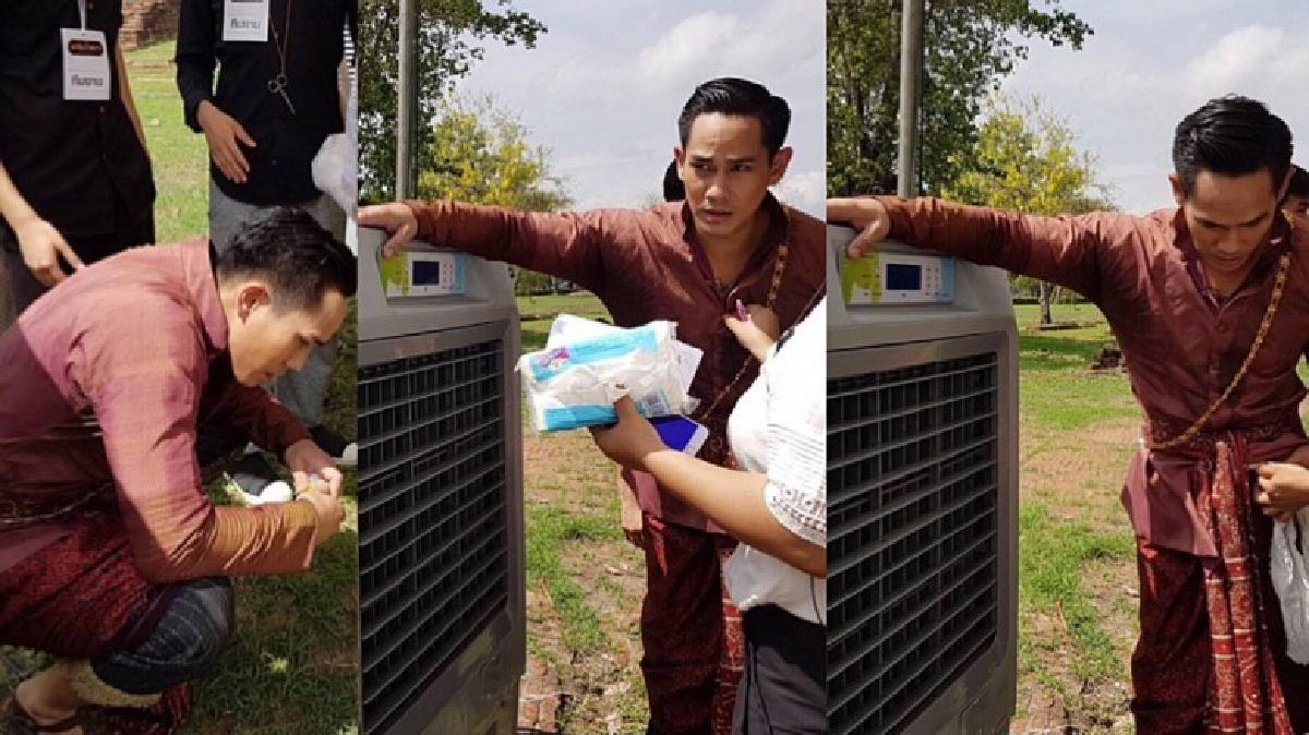 สปิริตแรง!! ‘อาร์’ ร้อนจนเป็นลม แต่ฝืนทำงานต่อ(ชมคลิป) สปิริตแรง!! ‘อาร์’ ร้อนจนเป็นลม แต่ฝืนทำงานต่อ(ชมคลิป)