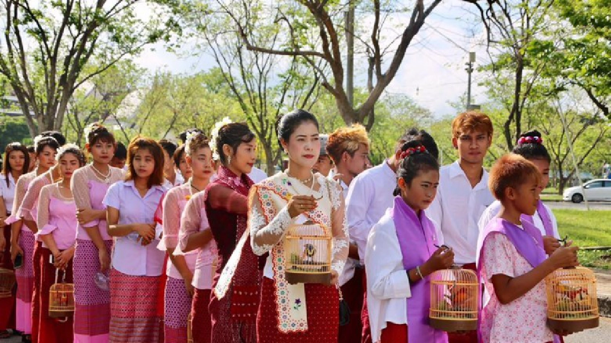 ฟื้นมหาสงกราญรามัญสราญรมภ์" วิถีมอญดั้งเดิม 