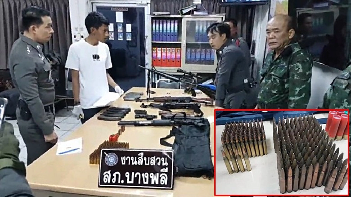 ผงะ!ค้นกระบะพบอาวุธสงครามเพียบ ผงะ!ค้นกระบะพบอาวุธสงครามเพียบ