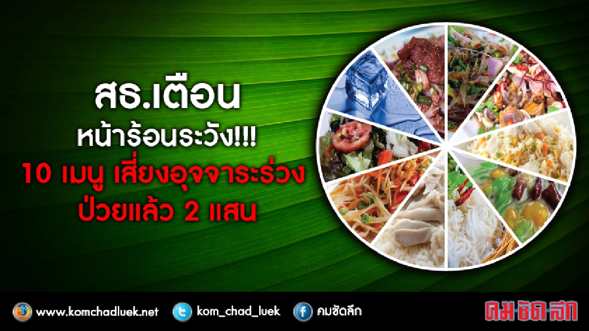 ระวัง10เมนูอันตราย