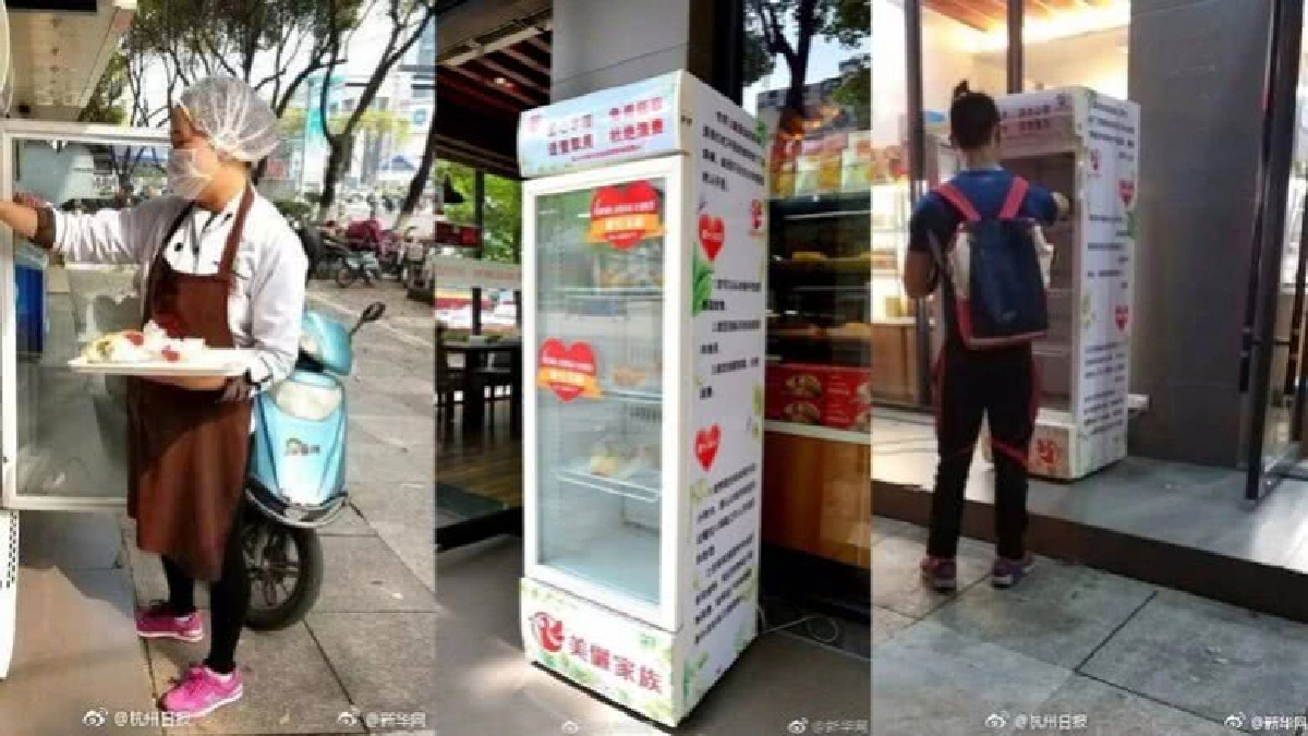 “ตู้เย็นแห่งความรัก” หยิบกินฟรี !!
