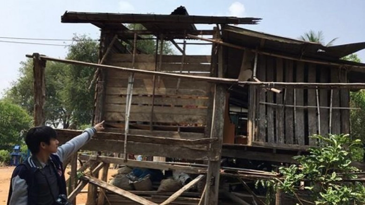 พายุฤดูร้อนถล่มบ้านเรือนเสียหาย600หลังคาเรือน