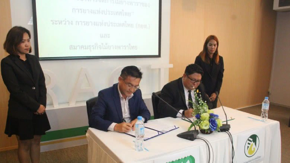 กยท. จับมือสมาคมธุรกิจไม้ยางฯ บริหารจัดการไม้ยางพารา