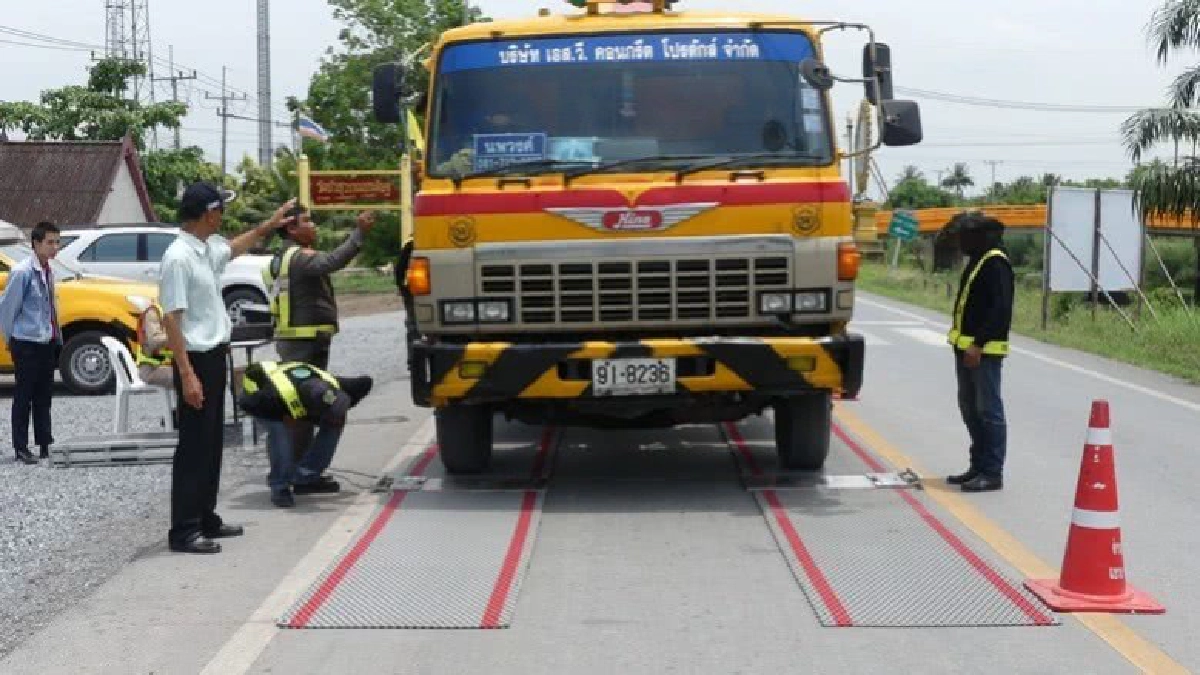 ทางหลวงชนบทเข้ม!! ตรวจรถบรรทุกเกินก่อนทำถนนสะพานพัง