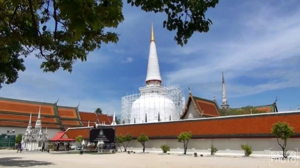 เพิ่มทองอีก14กก.บูรณะปลียอดองค์พระบรมธาตุเมืองคอน