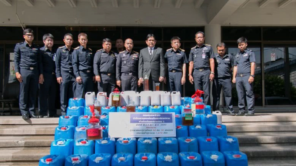 สรรพสามิตแถลงผลการปราบปรามผู้ผลิตสุรากลั่นชุมชน