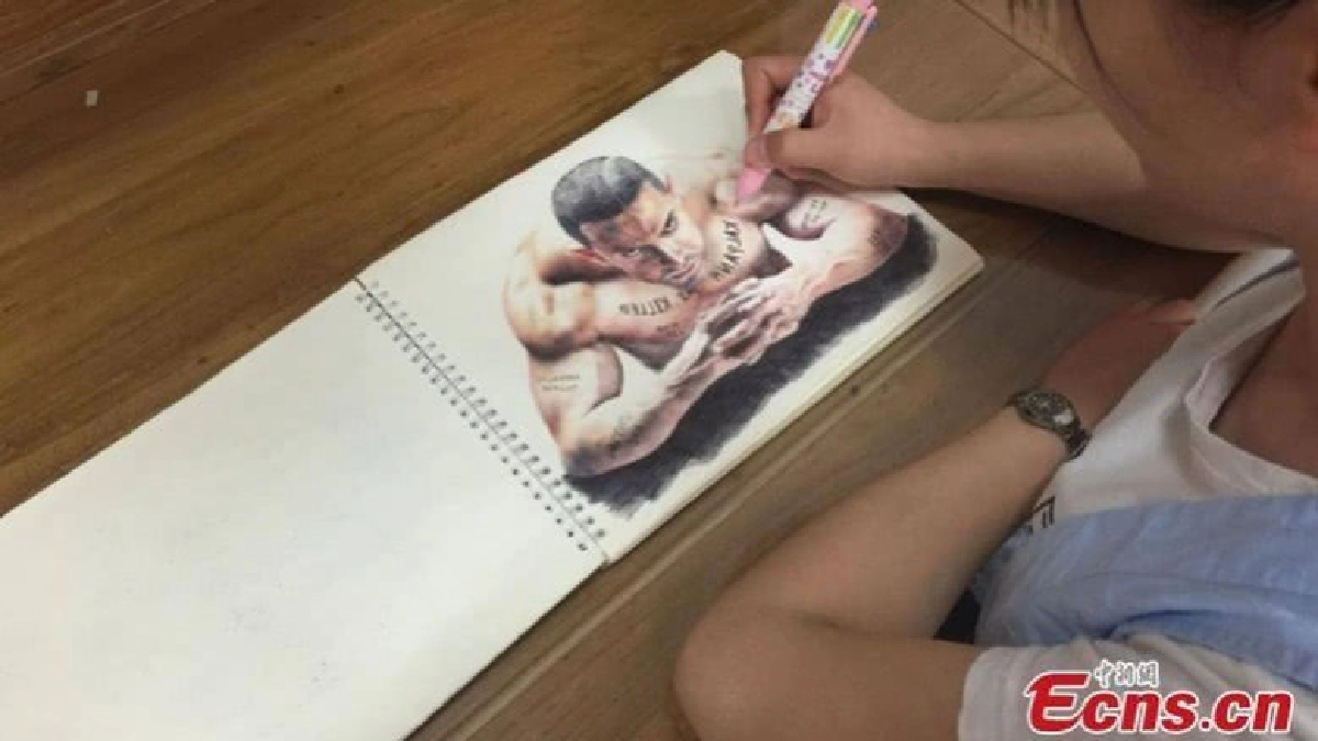 วาดภาพเหมือนด้วยปากกาลูกลื่นธรรมดาๆ วาดภาพเหมือนด้วยปากกาลูกลื่นธรรมดาๆ