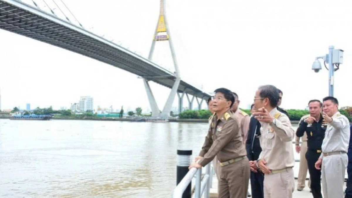 องคมนตรี ตรวจเยี่ยม-ติดตามการทำงานประตูระบายน้ำคลองลัดโพธิ์ องคมนตรี ตรวจเยี่ยม-ติดตามการทำงานประตูระบายน้ำคลองลัดโพธิ์