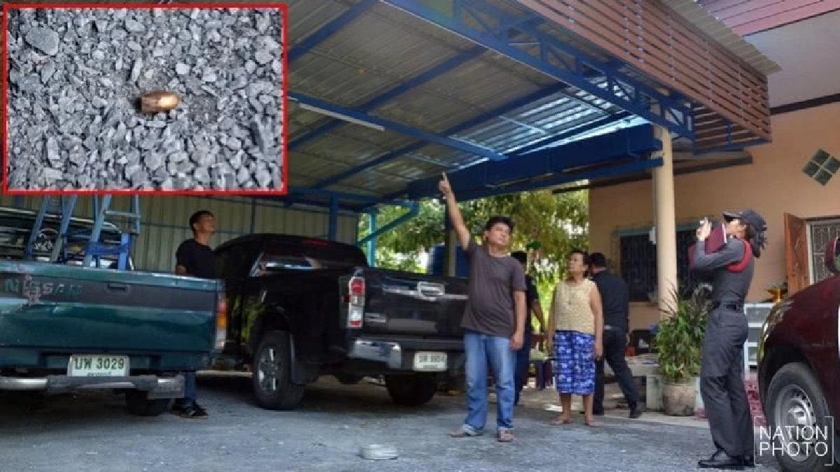 หวิดสลด!กระสุนปริศนาตกใส่บ้าน