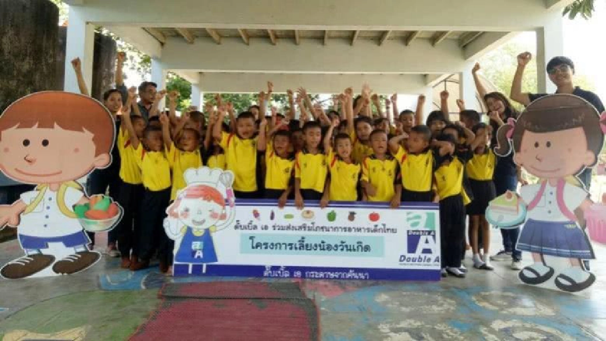 ดั๊บเบิ้ล เอ มอบรอยยิ้มในกิจกรรมเลี้ยงน้องวันเกิดครั้งที่99 ดั๊บเบิ้ล เอ มอบรอยยิ้มในกิจกรรมเลี้ยงน้องวันเกิดครั้งที่99