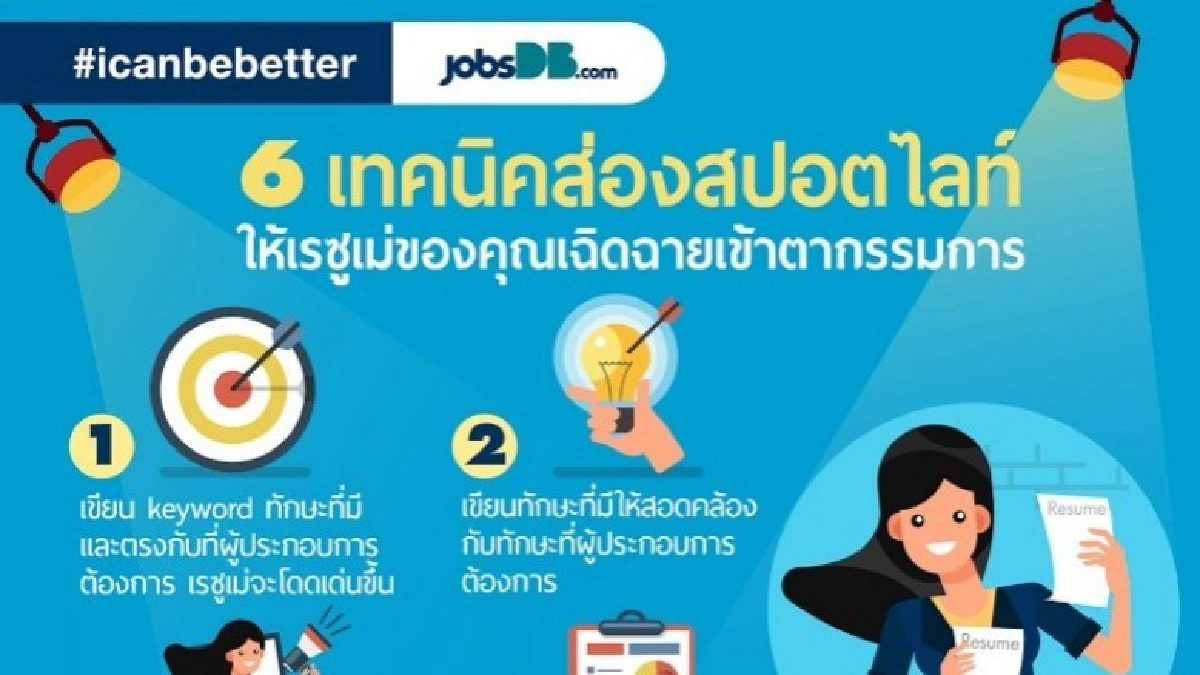 6 เทคนิคส่องเรซูเม่ของคุณเข้าตากรรมการ