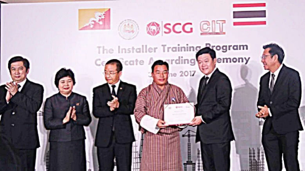 แรงงานจับมือ SCG ฝึกช่างภูฏานเชื่อมสัมพันธไมตรี แรงงานจับมือ SCG ฝึกช่างภูฏานเชื่อมสัมพันธไมตรี