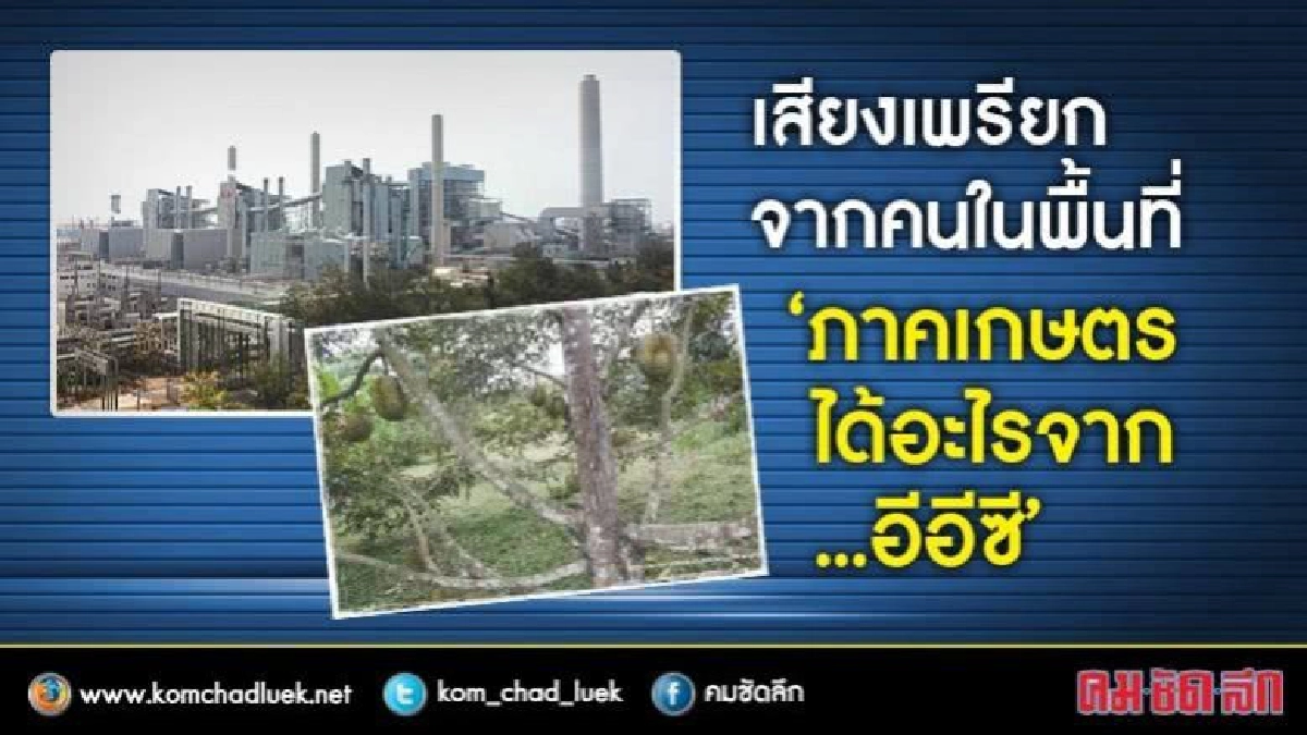    ภาคเกษตรได้อะไรจากอีอีซี  ？