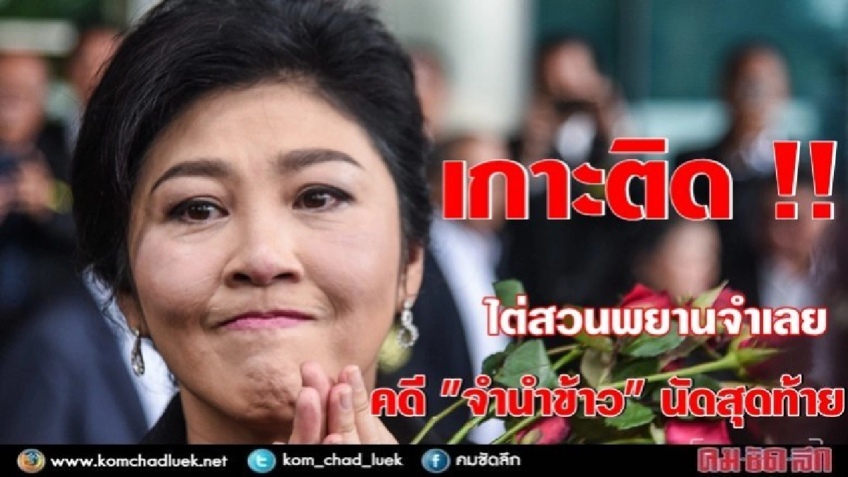 เกาะติด !! ไต่สวนพยานจำเลย คดีจำนำข้าว นัดสุดท้าย (อัพเดท)