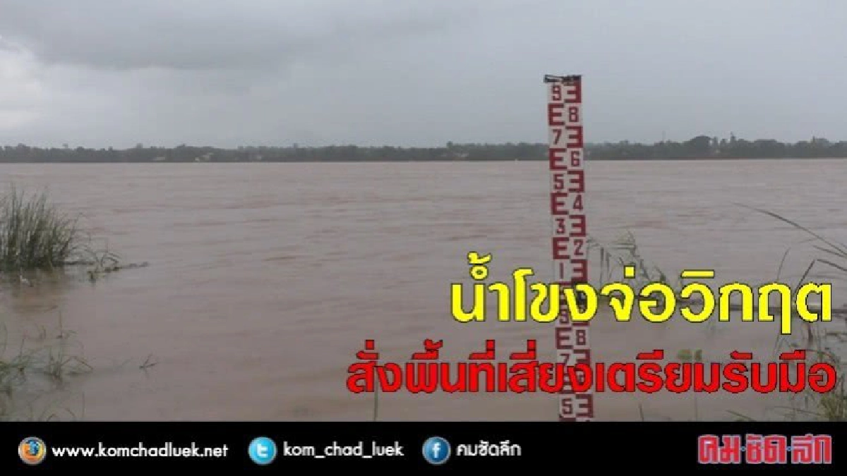 น้ำโขงจ่อวิกฤต !! สั่งพื้นที่เสี่ยงรับมือ น้ำโขงจ่อวิกฤต !! สั่งพื้นที่เสี่ยงรับมือ