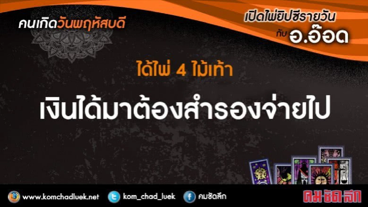 เปิดไพ่ยิปซีรายวัน : พฤ27ก.ค.60 เปิดไพ่ยิปซีรายวัน : พฤ27ก.ค.60