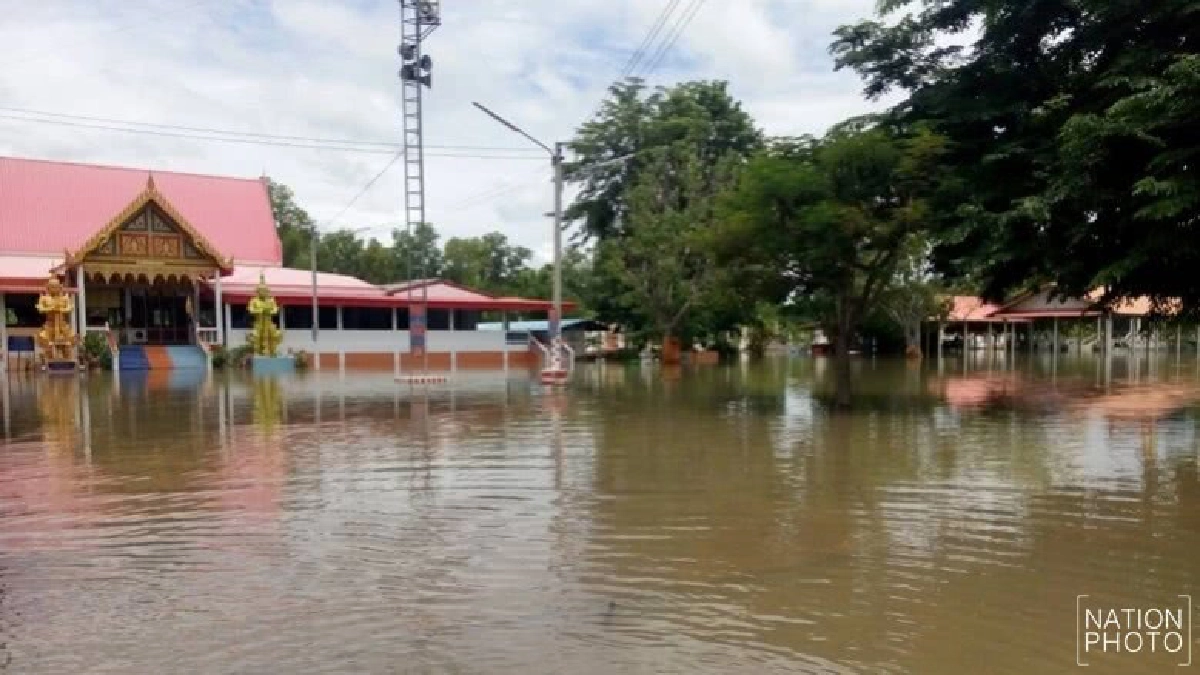 น้ำป่า'เทือกเขาเพชรบูรณ์'หลากท่วม'วัด-บ้าน'