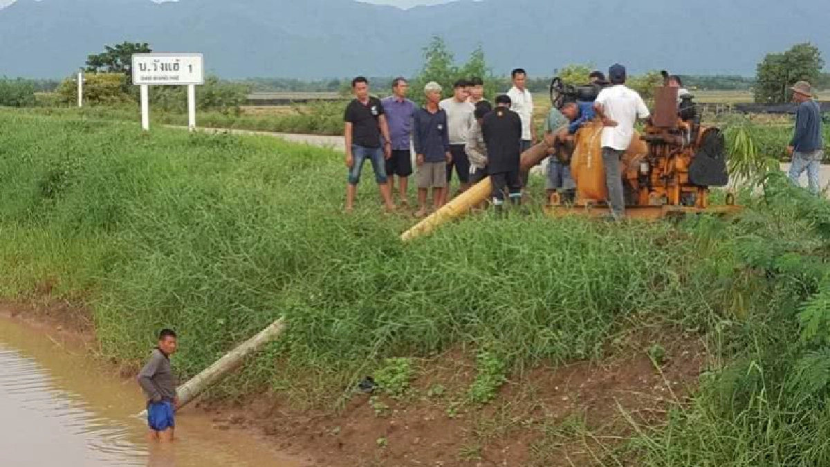 กรมชลฯเร่งระบายน้ำลอดใต้กำแหงเขตเทศบาลหล่มสัก กรมชลฯเร่งระบายน้ำลอดใต้กำแหงเขตเทศบาลหล่มสัก