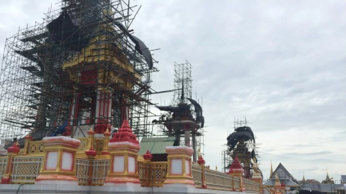 เดินหน้างานภูมิทัศน์พระเมรุมาศ