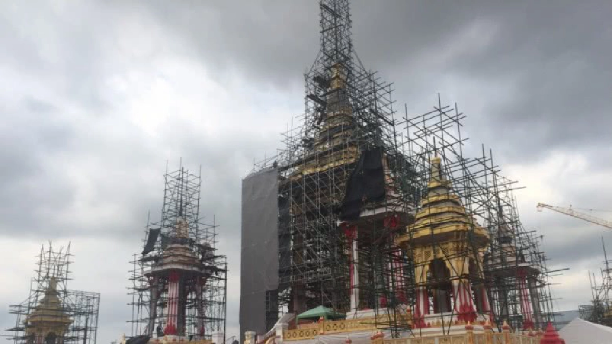 คืบหน้า 75% การก่อสร้างพระเมรุมาศในหลวง ร.9