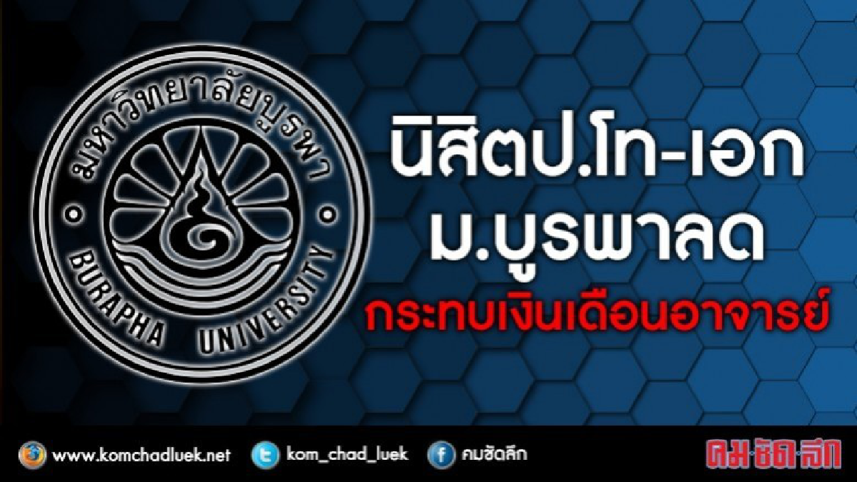 นิสิตม.บูรพาลดฮวบ นิสิตม.บูรพาลดฮวบ