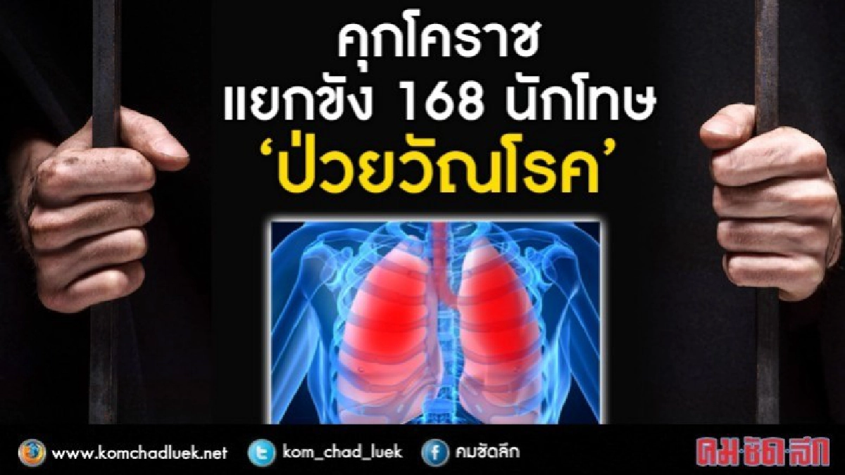 คุกโคราช แยกขัง168นักโทษ"ป่วยวัณโรค" คุกโคราช แยกขัง168นักโทษ"ป่วยวัณโรค"