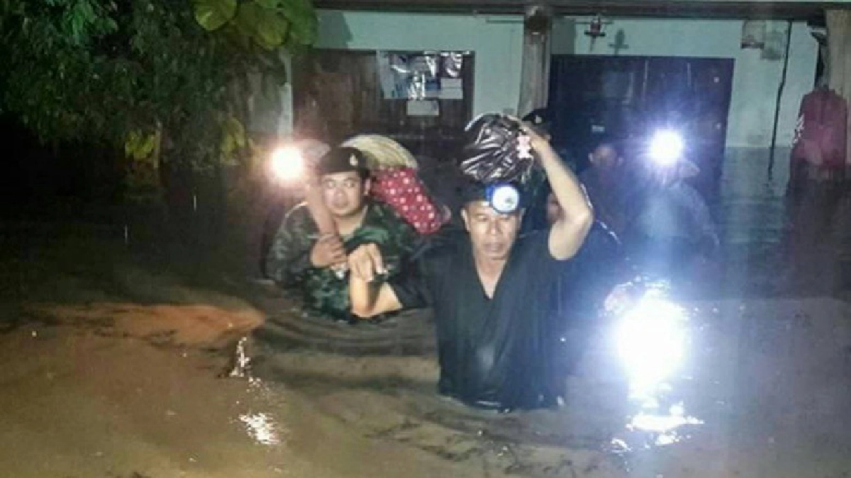 ลำปางอ่วมน้ำป่าหลากท่วมบ้านหลายร้อยหลังคาเรือน