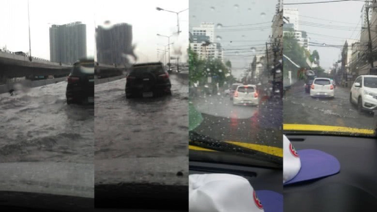 ฝนกระหน่ำกรุงท่วมขังรอระบายหลายพื้นที่ ฝนกระหน่ำกรุงท่วมขังรอระบายหลายพื้นที่