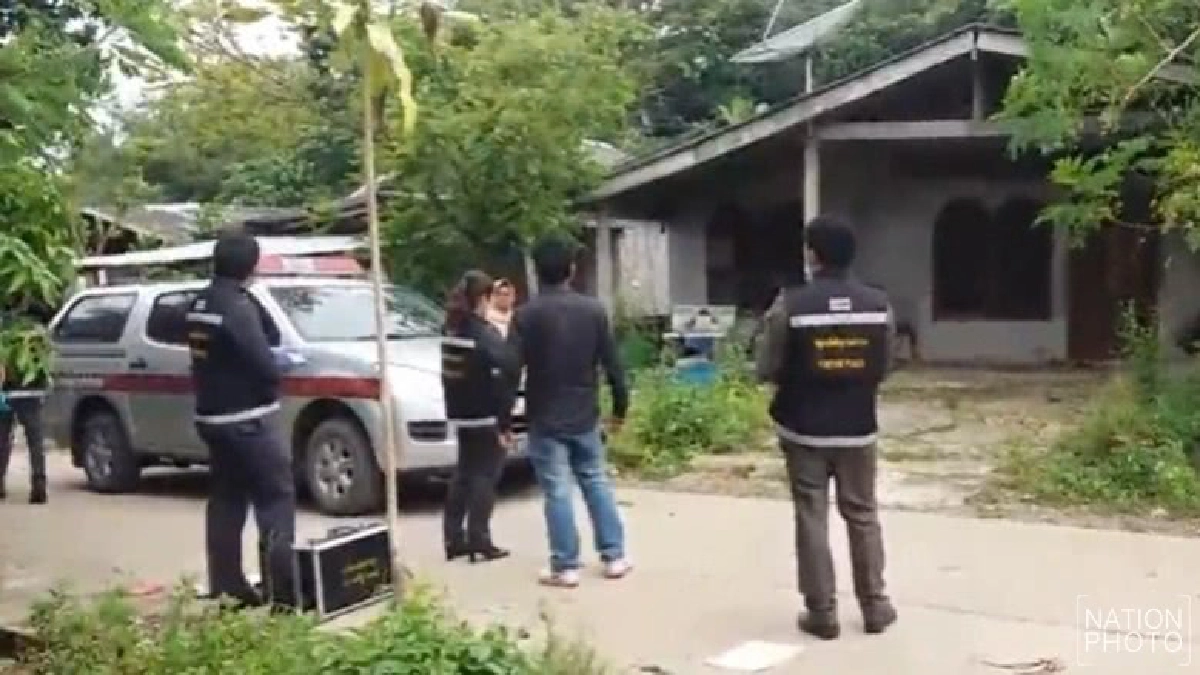 พฐ.พังงา เก็บหลักฐานบ้าน ด.ญ.เหยื่อโทรม