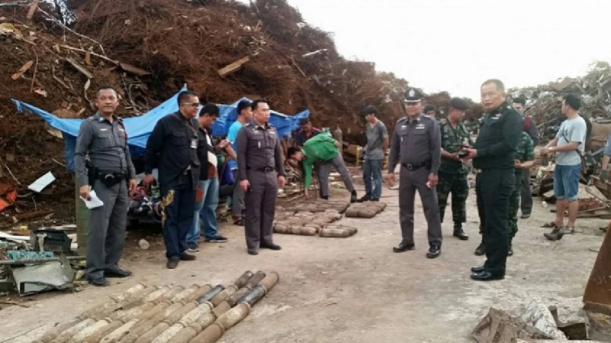 หัวกระสุนปืนใหญ่ระเบิด บางบัวทอง ไม่ใช่ของกองทัพ 