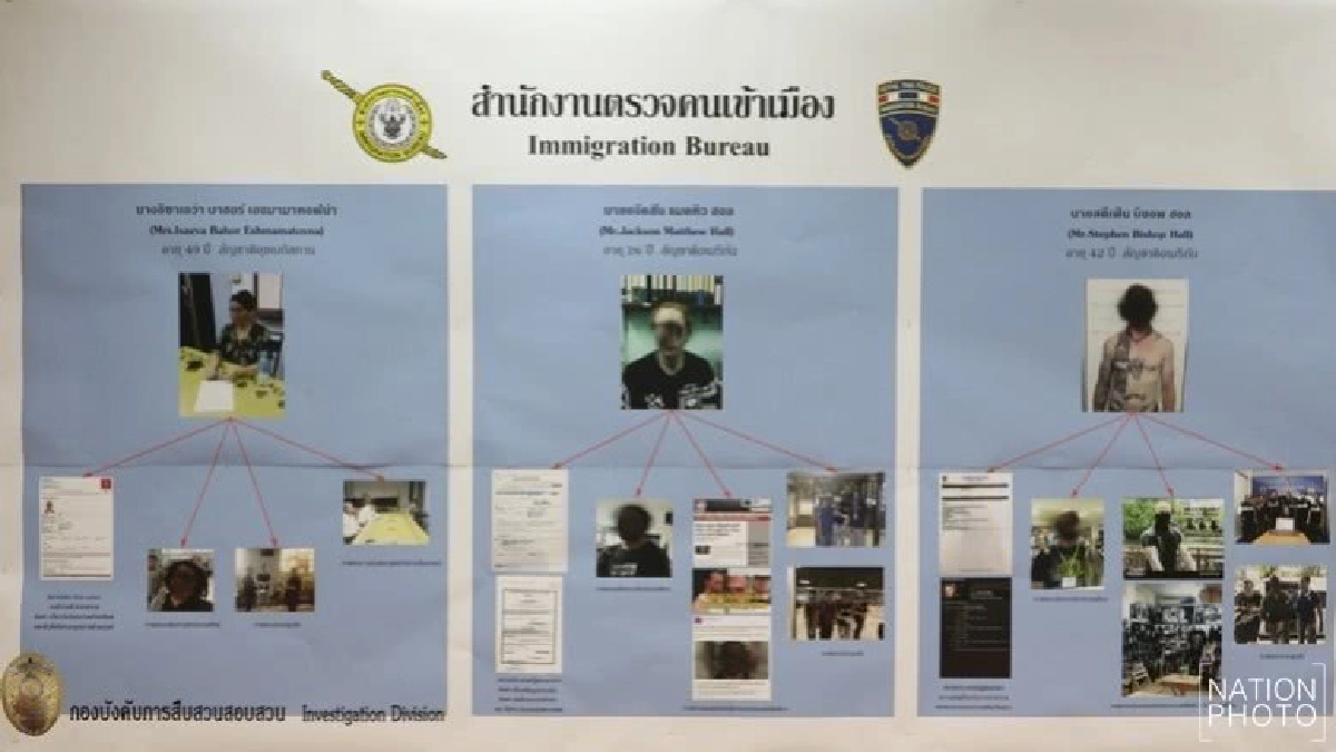 สตม.แถลงจับต่างชาติ 3 รายหนีหมายจับซุกไทย