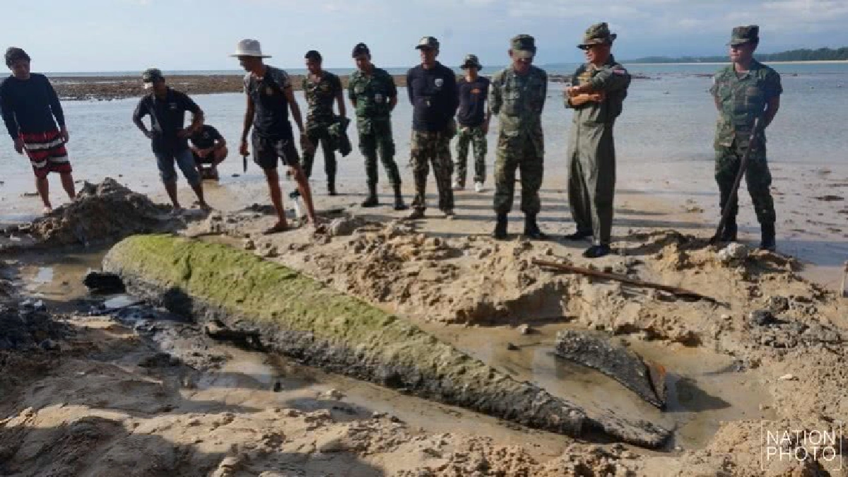 ยังไร้ข้อสรุป !! คล้ายตอร์ปิโดโผล่หาดในยาง