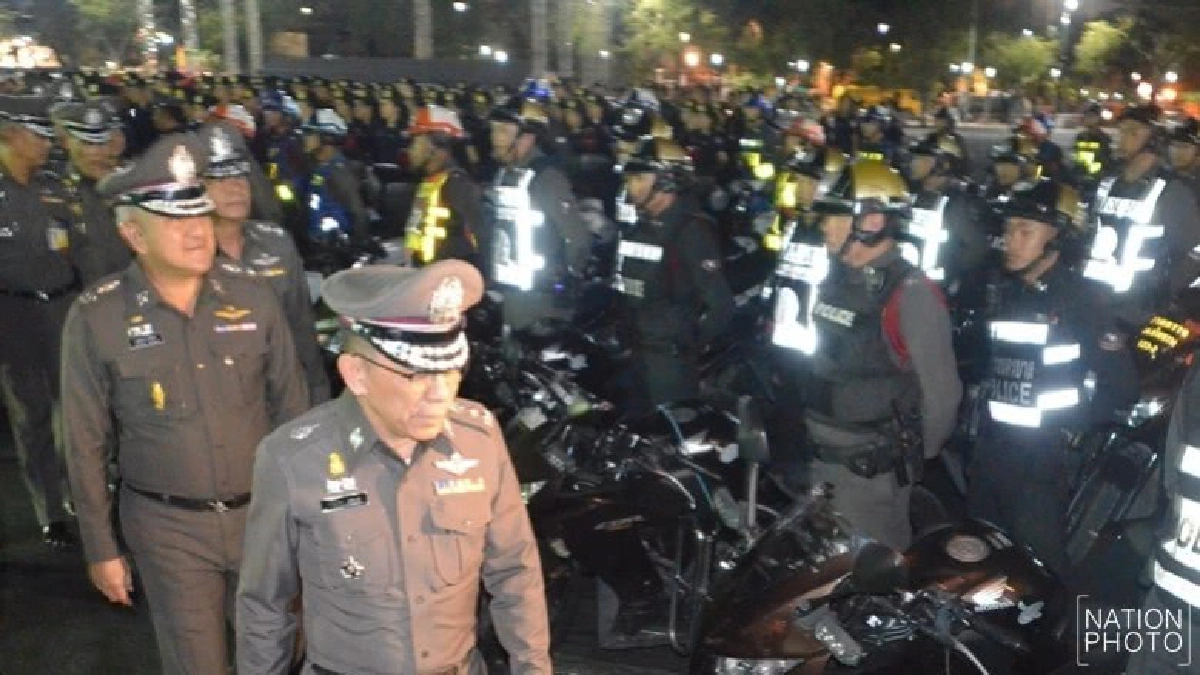 บช.น.ปล่อยแถวรักษาความสงบเตรียมงาน ‘ถวายพระเพลิงพระบรมศพ’