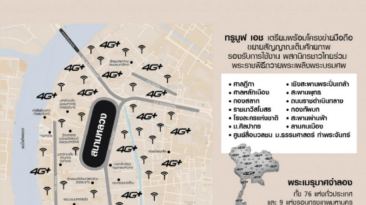 ทรูมูฟ เอช เตรียมพร้อมโครงข่ายมือถือรองรับใช้งานพสกนิกร ทรูมูฟ เอช เตรียมพร้อมโครงข่ายมือถือรองรับใช้งานพสกนิกร