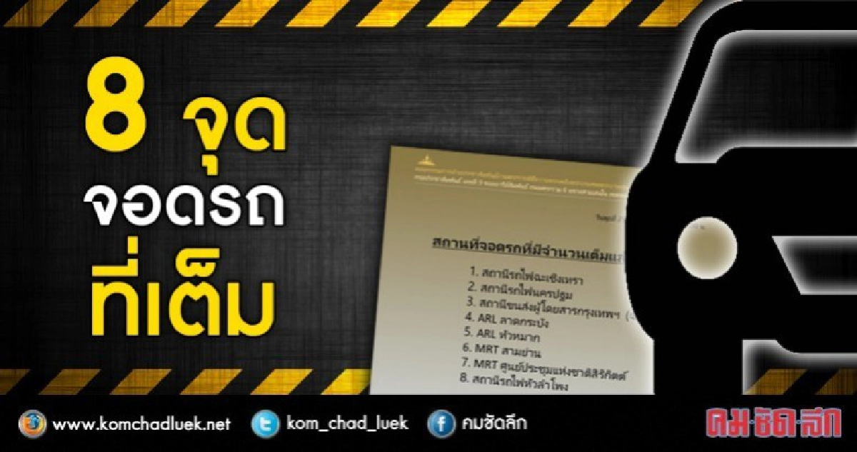 รู้ก่อนจอด!! 8 จุดจอดรถที่เต็ม