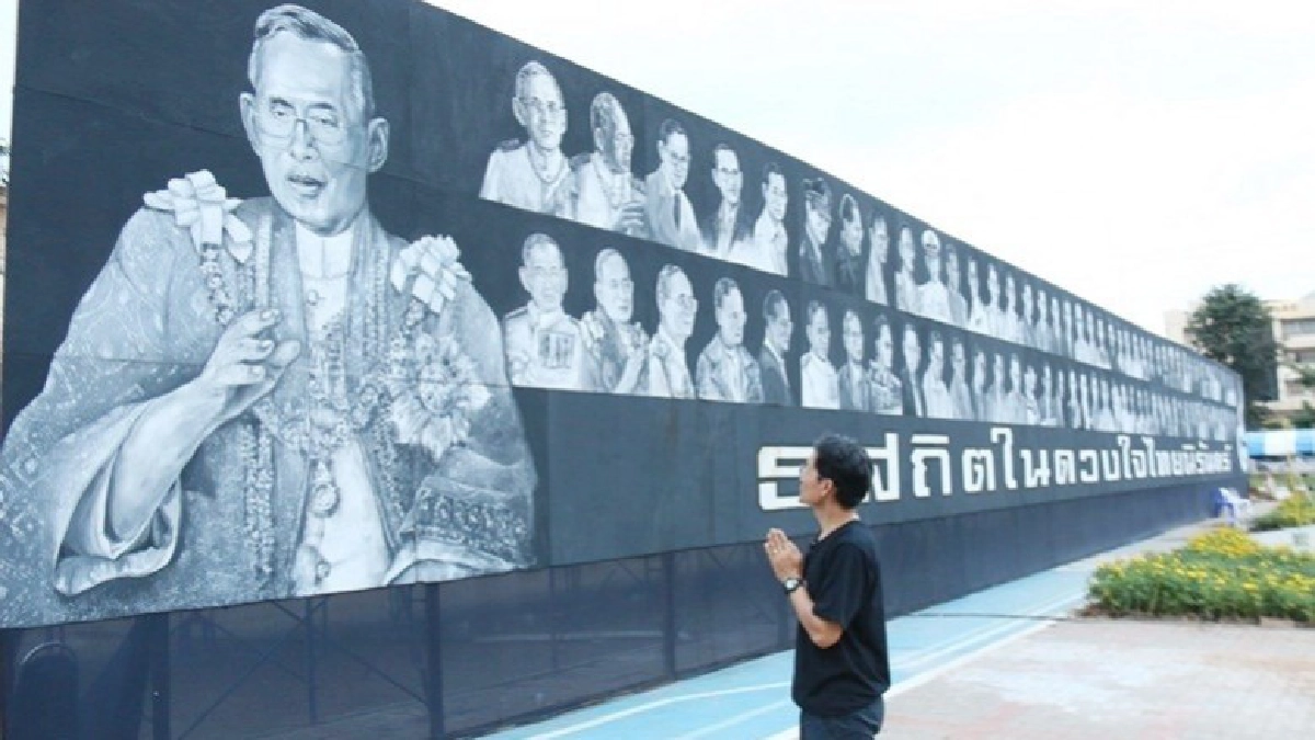 เก็บตก ฉากหลังพระเมรุมาศจำลอง 